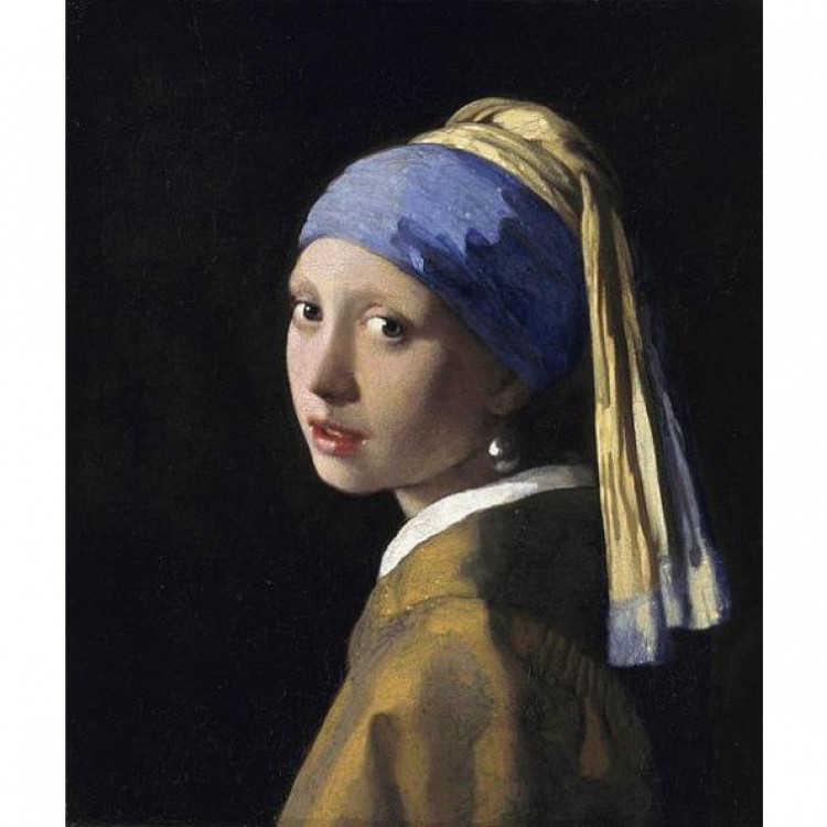 Reproductie Olieverf schilderij meisje met de parel foto 1