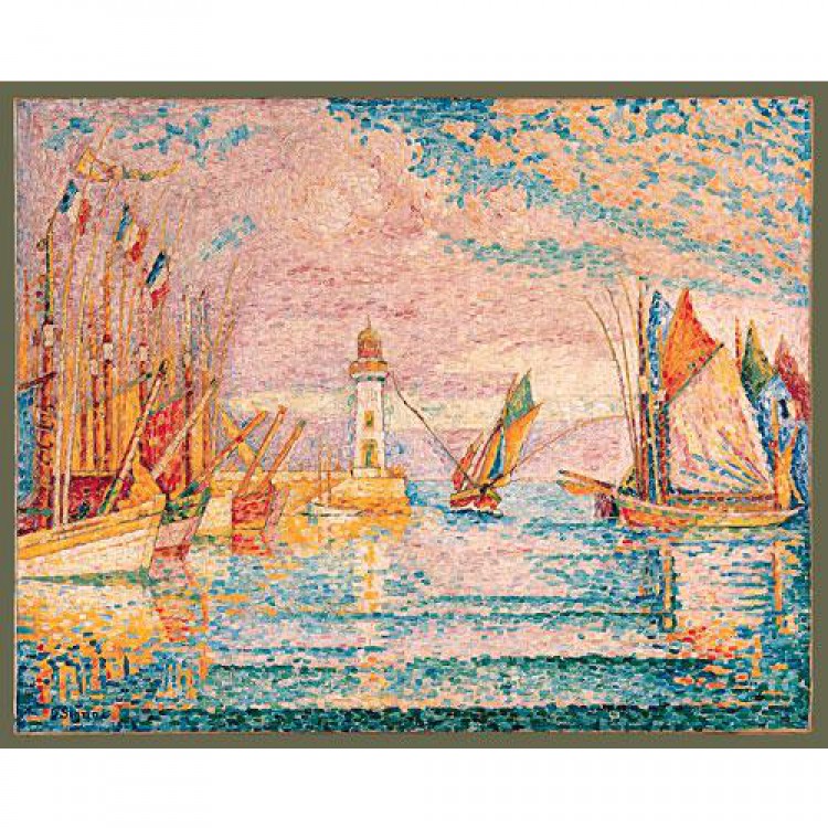 Olieverf schilderij de Vuurtoren foto 1