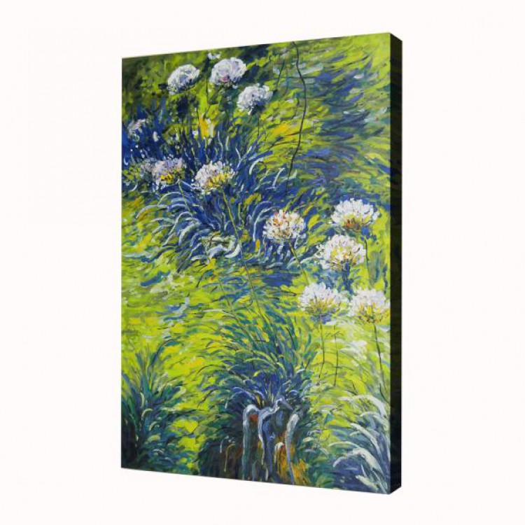 Olieverf schilderij Agapanathus foto 1