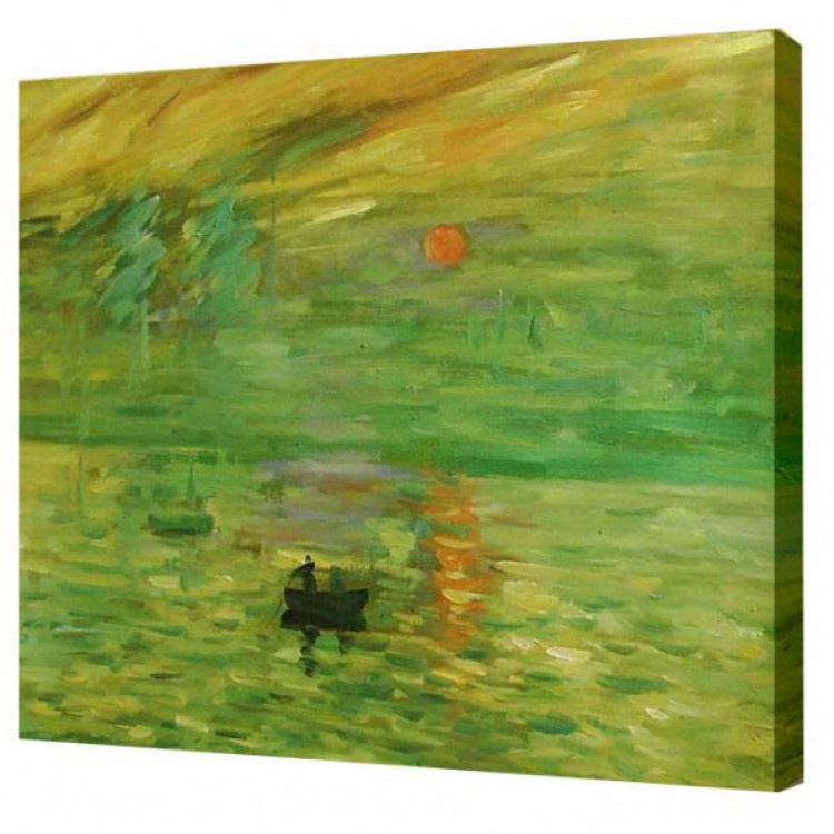 Olieverf schilderij Soleil levant foto 1