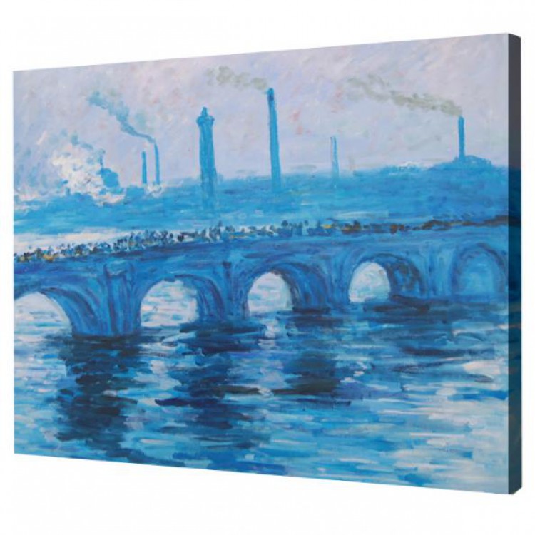 Olieverf schilderij Waterloo Bridge foto 1