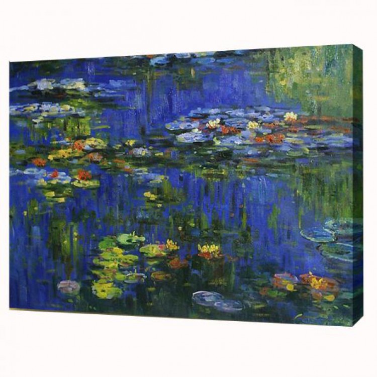 Olieverf schilderij Water Lelies V foto 1