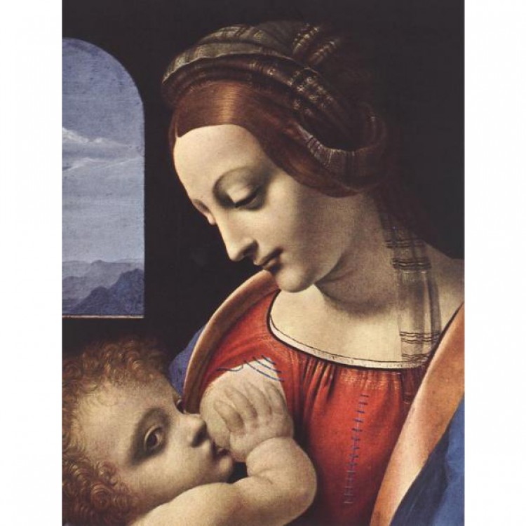 Schilderij Madonna Litta foto 1