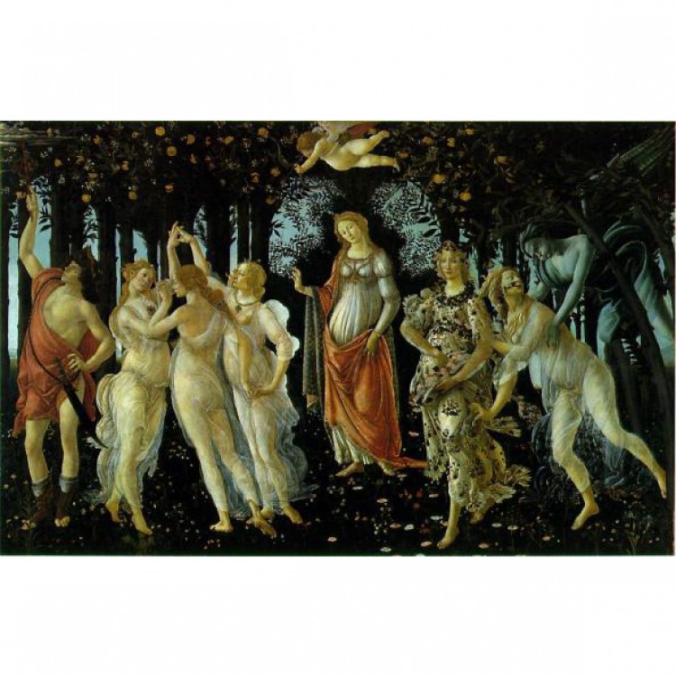 Olieverf schilderij La Primavera foto 1
