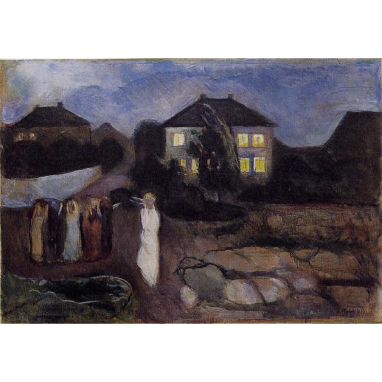 Olieverf schilderij The Storm foto 1