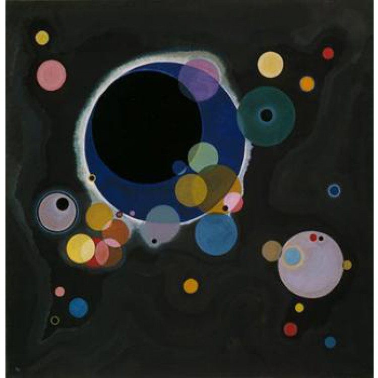 Olieverfschilderij Several circles foto 1