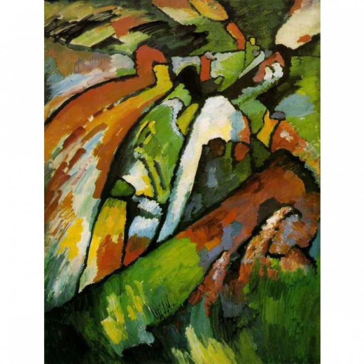 Olieverf schilderij Improvisation 7 foto 1