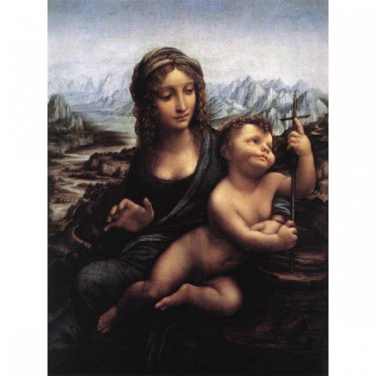 Schilderij Madonna with the yarnwinder foto 1