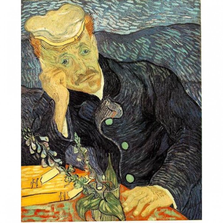Schilderij Portret van Dr. Gachet foto 1