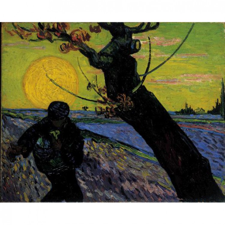 Olieverfschilderij De zaaier foto 1
