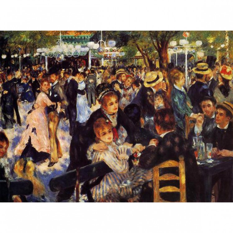 Schilderij Dance at the Moulin de Galette foto 1