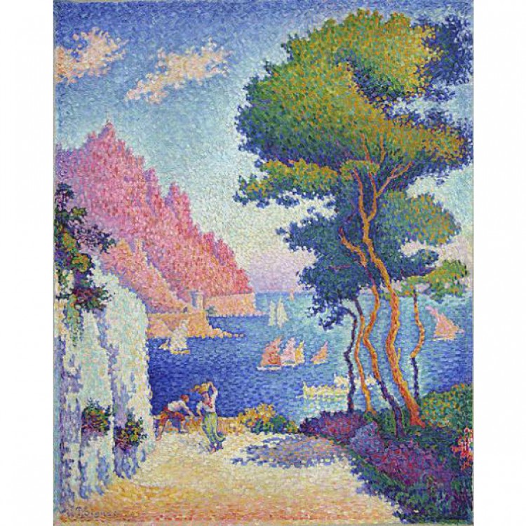 Olieverf schilderij Capo di Noli foto 1