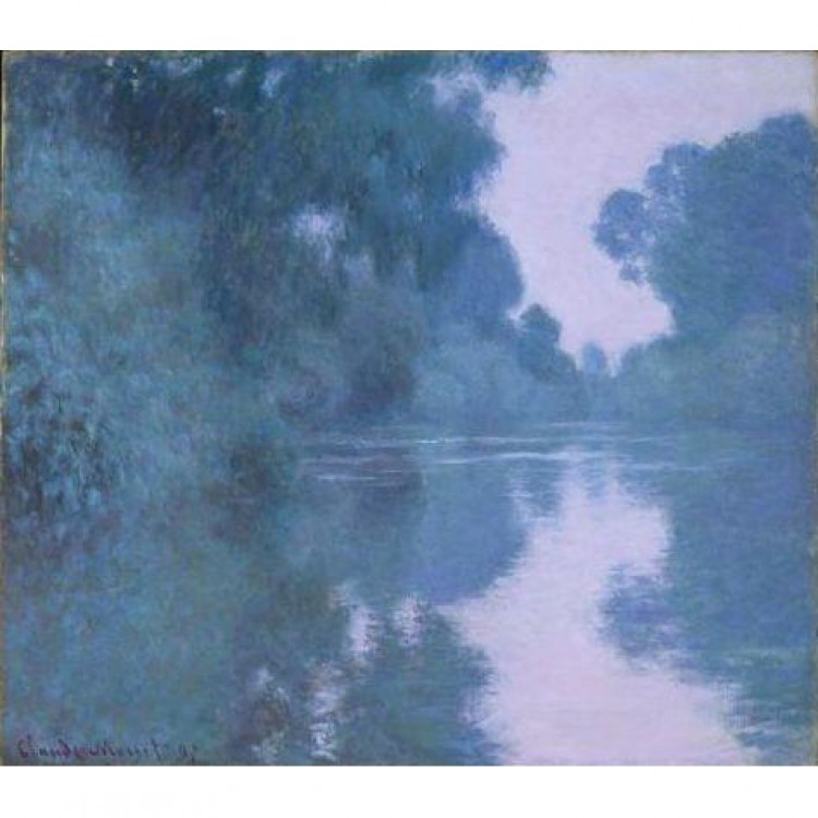 Olieverf schilderij Morning on the Seine foto 1