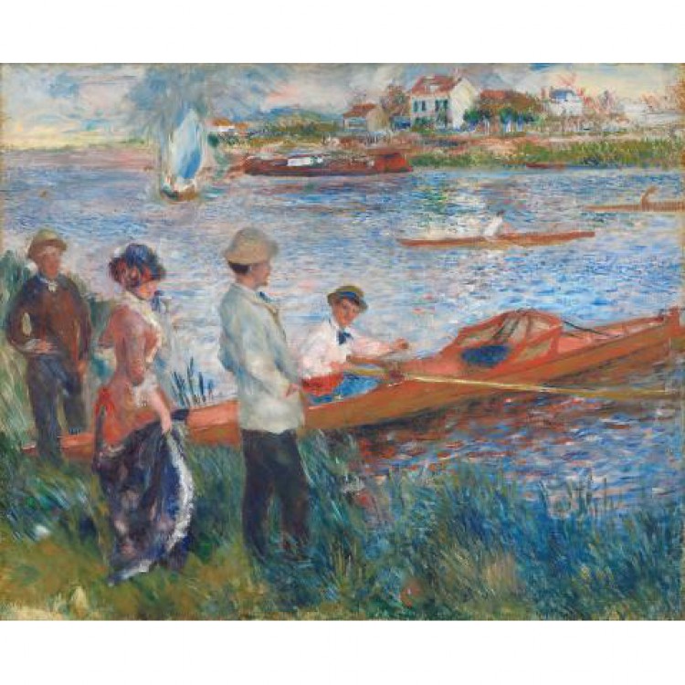 Schilderij Oarsmen at Chatou foto 1
