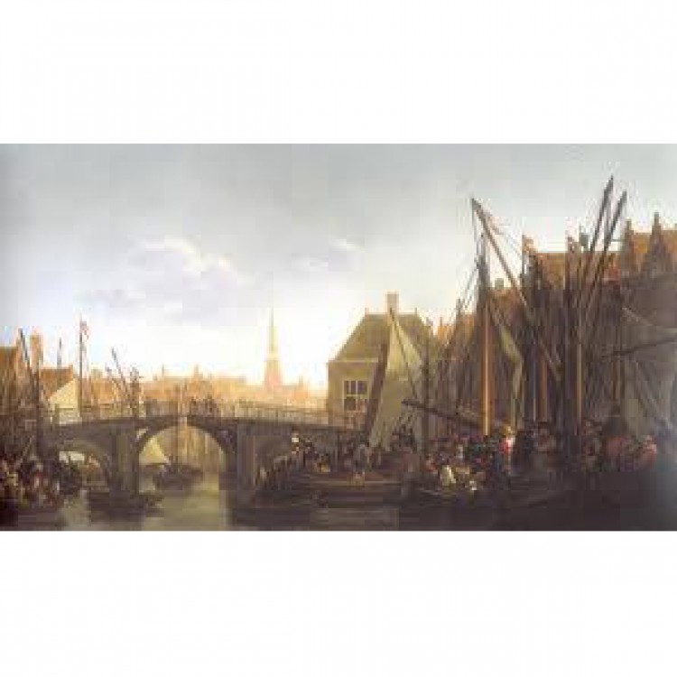 schilderij appelmarkt Dordrecht foto 1