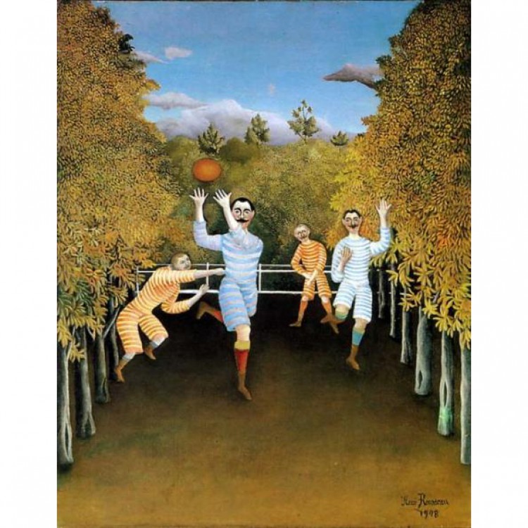 Schilderij de Voetballers foto 1