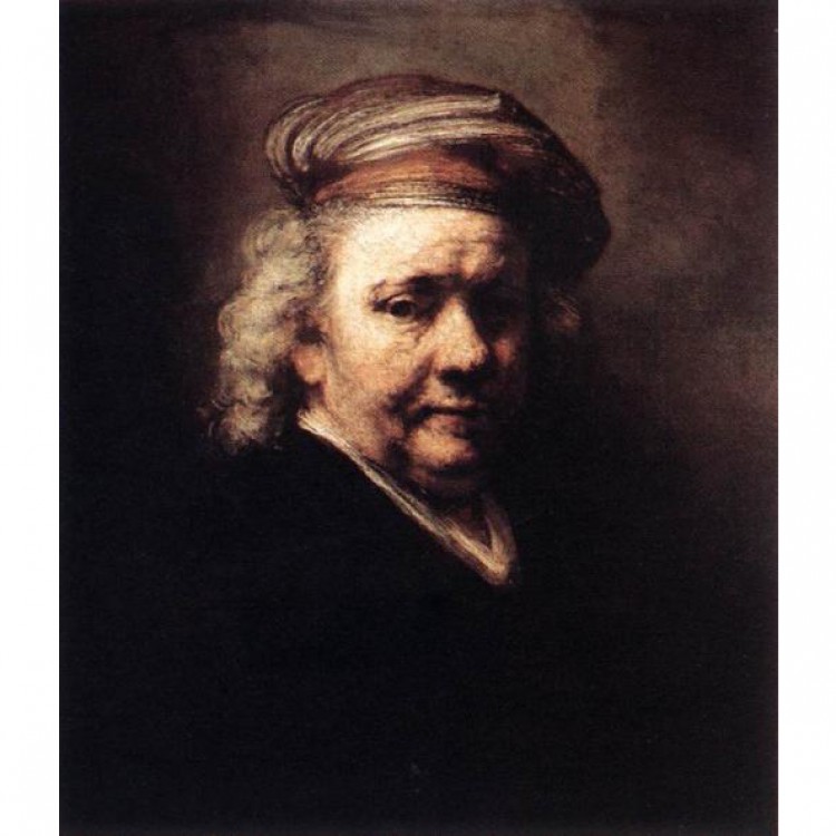 Schilderij Rembrandt zelfpotret foto 1