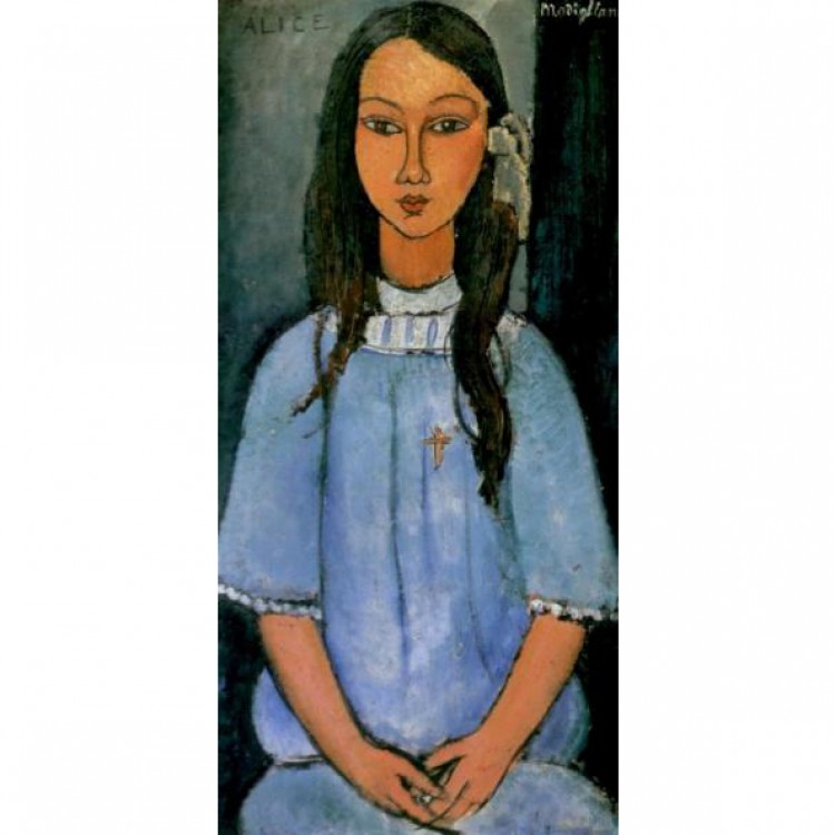 Olieverf schilderij Alice foto 1