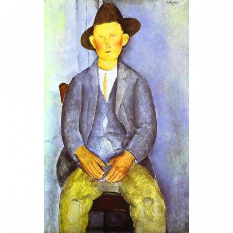 Olieverf schilderij De kleine boer foto 1
