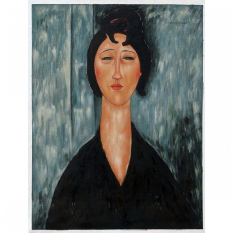Schilderij Portret van Jongedame foto 1