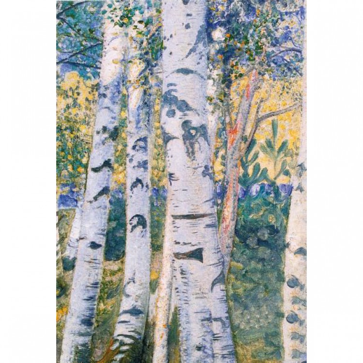 Schilderij Birch Trees   foto 1