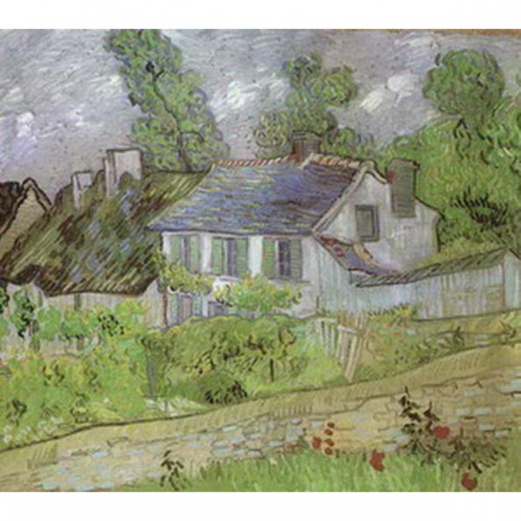 Schilderij House in Auvers foto 1