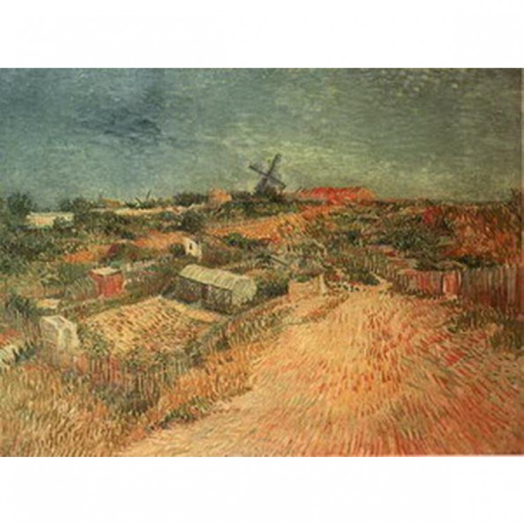 Schilderij Vegetable gardens in montmartre foto 1