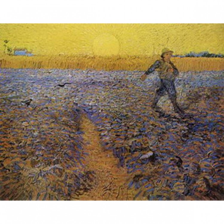 Schilderij Sower With Setting Sun foto 1