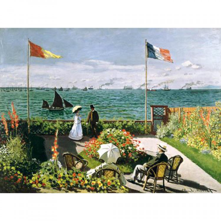 Schilderij Terrace At Saint Adresse foto 1