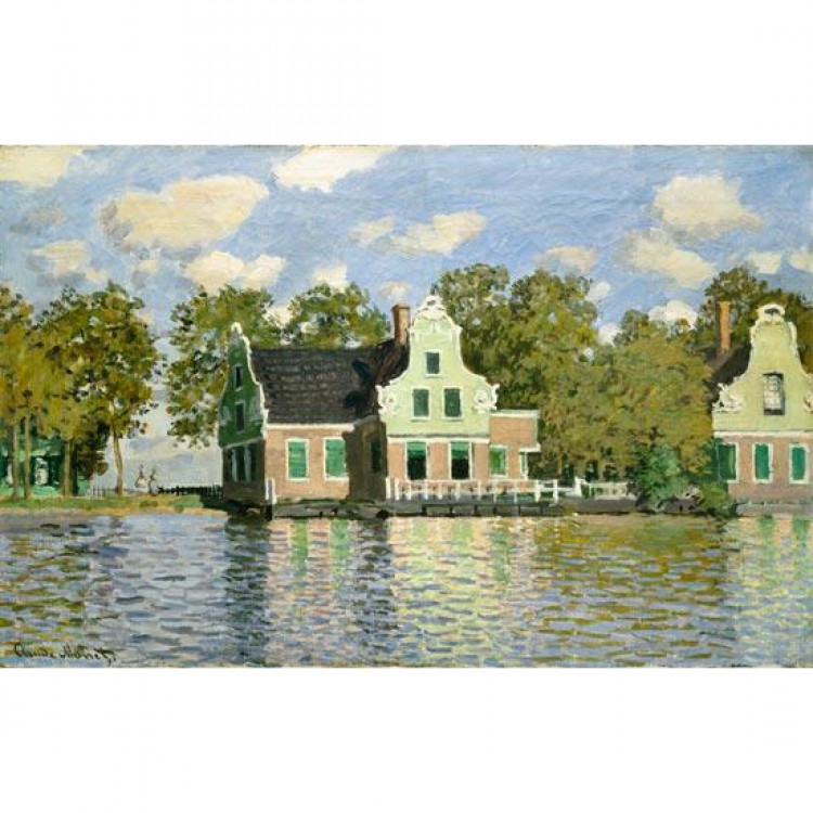 Schilderij Reproductie Häuser am Wasser (Zaandam) Undatiert foto 1