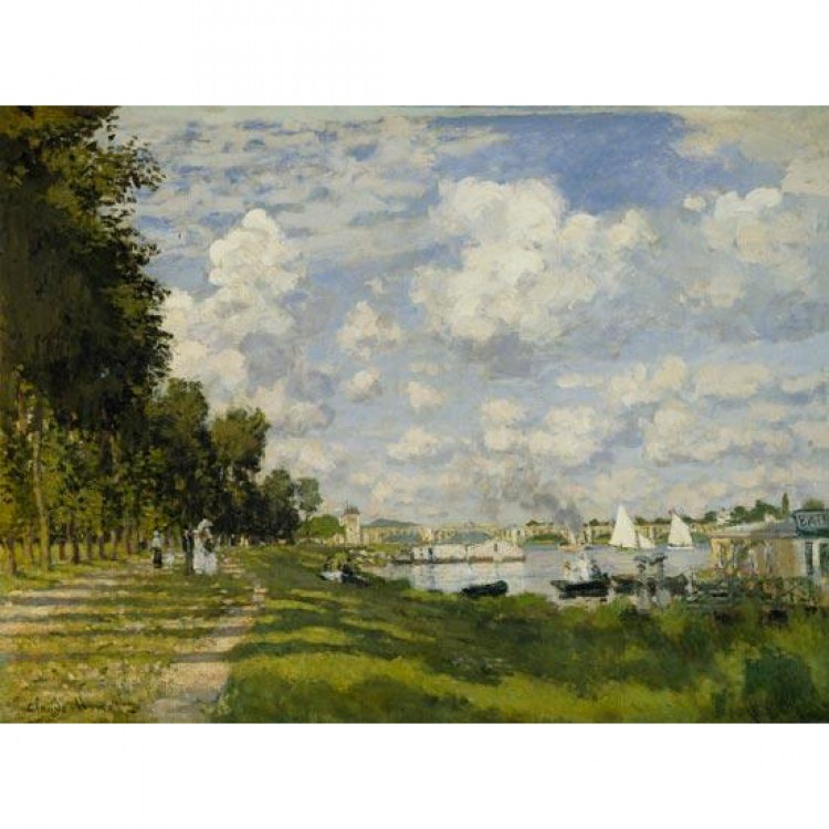 Schilderij Reprroductie An der Seine bei Argenteuil foto 1