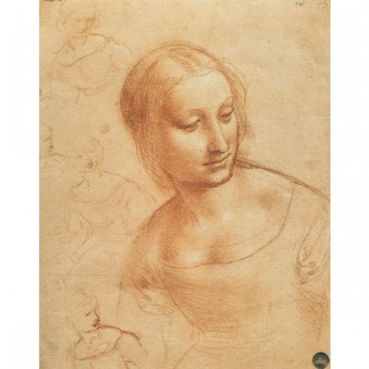 Schilderij Madonna mit der Spindel (Studie) foto 1