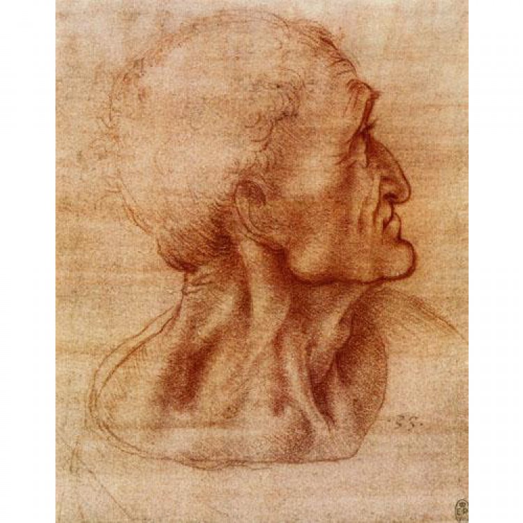 Schilderij Studie fur das Abendmahl Judas foto 1