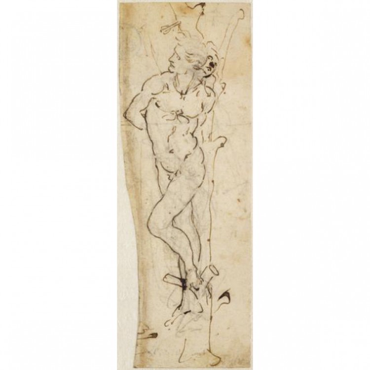 Schilderij Study of St. Sebastian foto 1
