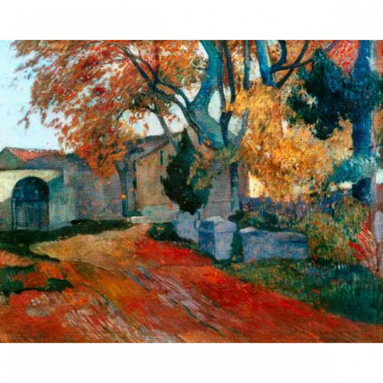 Schilderij Die Alyscamps in Arles foto 1