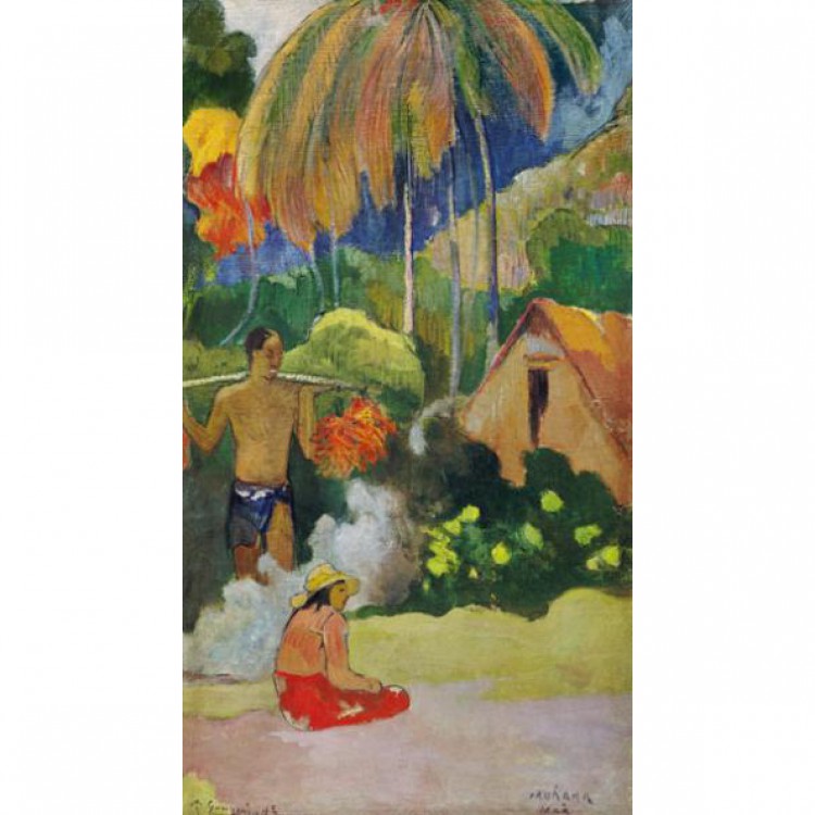 Schilderij Landscape in Tahiti  foto 1