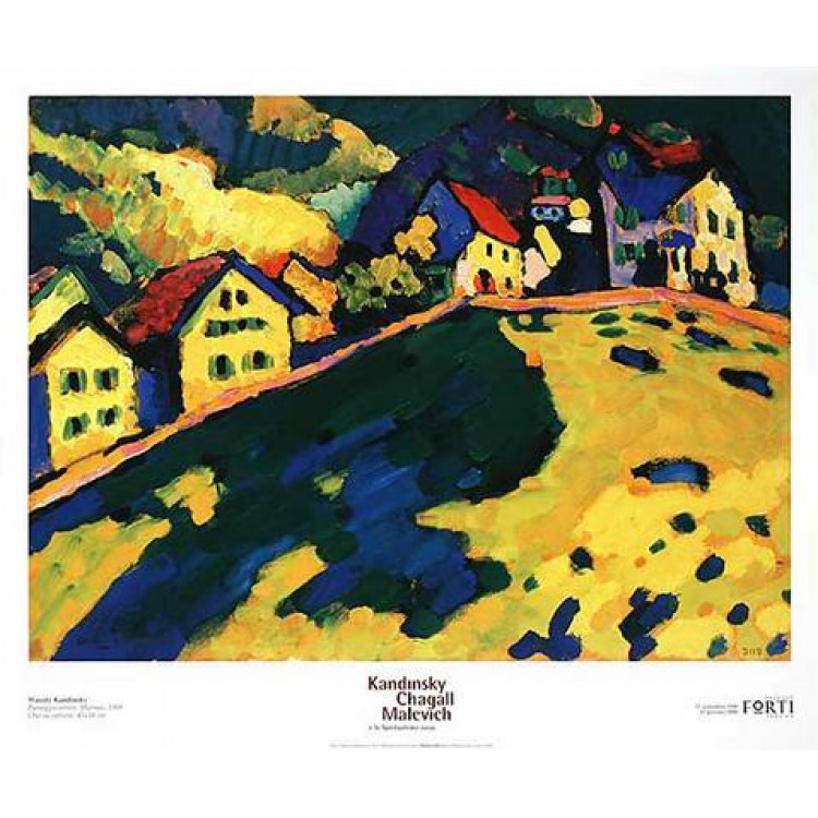 Schilderij Hauser am Hugel foto 1