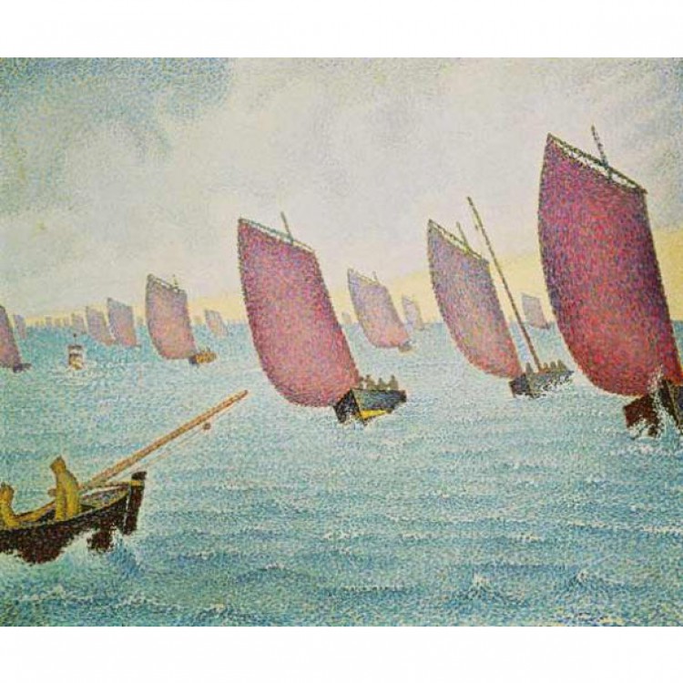 Schilderij Regatta vor Concarneau foto 1