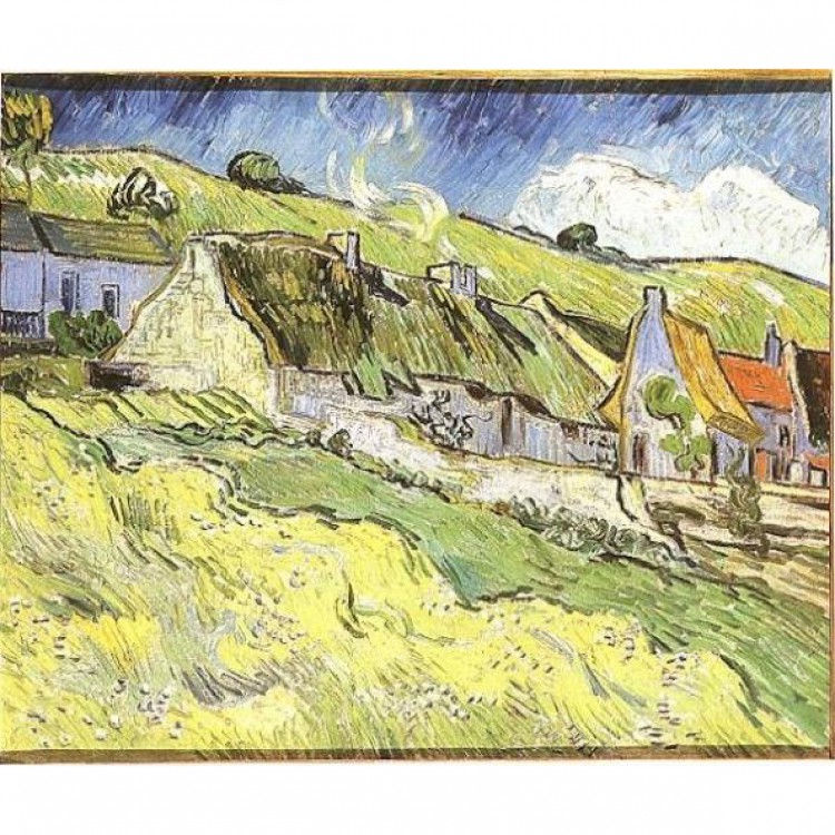 Schilderij Huisjes in Auvers foto 1