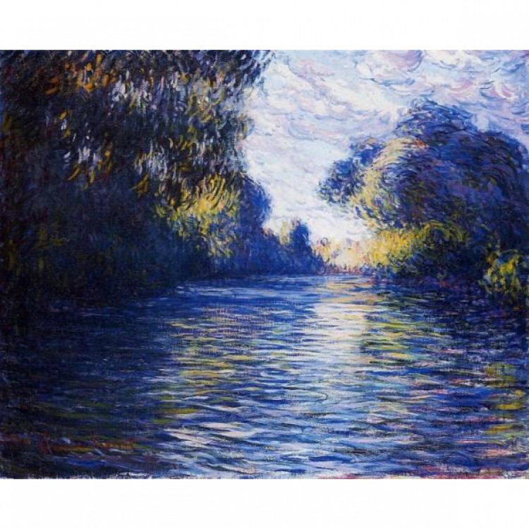 Schilderij Reproductie Morgen Op De Seine foto 1