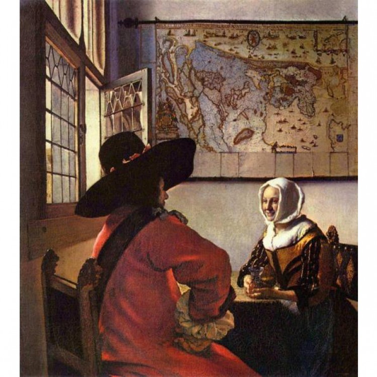 De soldaat en het lachende meisje foto 1