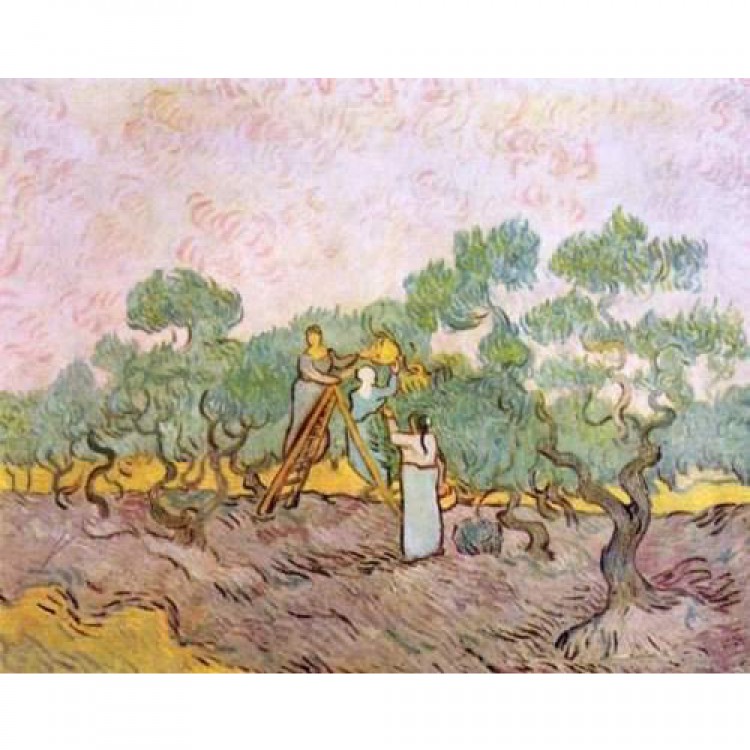 Schilderij The Olive Pickers foto 1