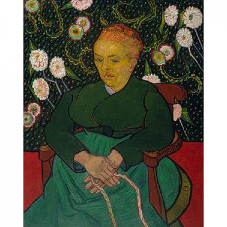 Schilderij Woman Rocking a Cradle foto 1