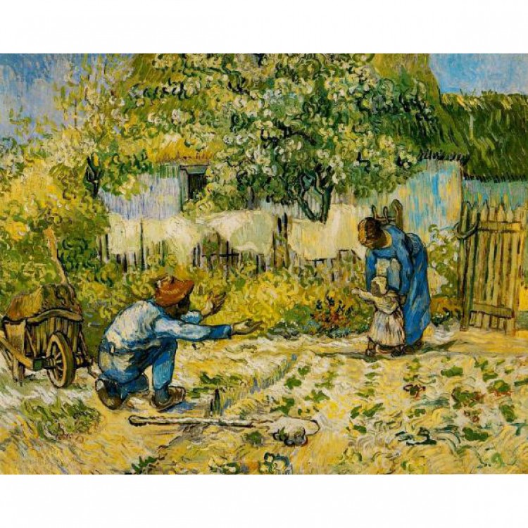 Schilderij reproductie First Steps van Gogh foto 1
