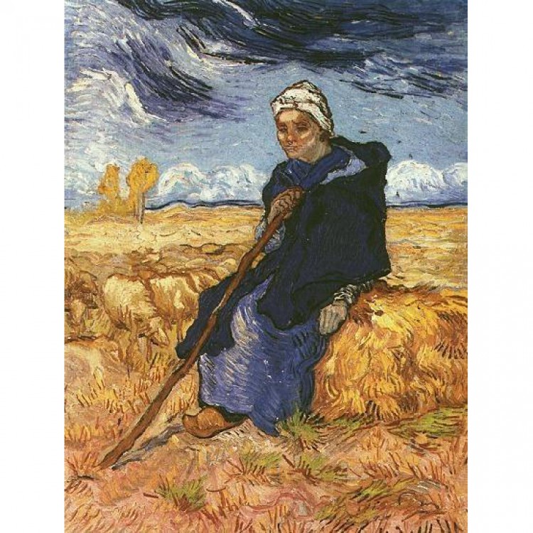 Schilderij The Shepherdess foto 1