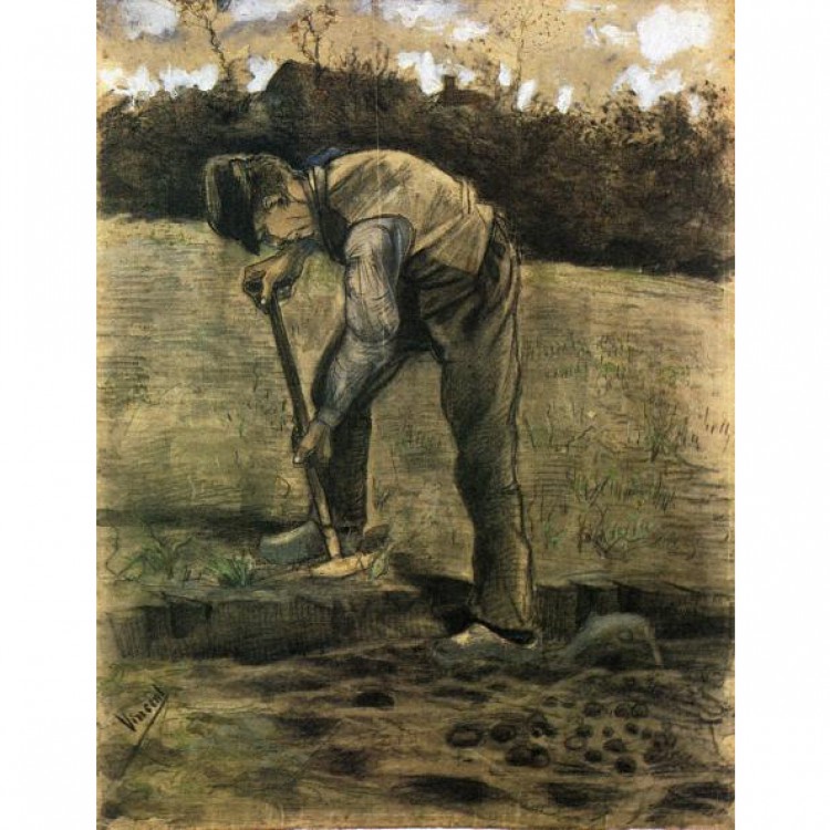 Schilderij Reproductie The Digger foto 1