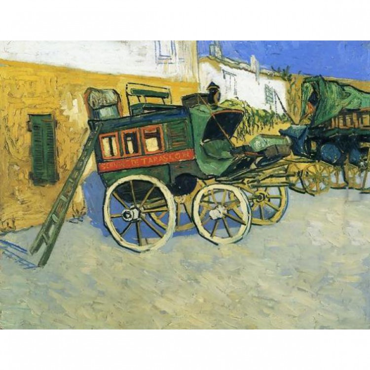 Reproductie schilderij De postkoets naar Tarascon foto 1