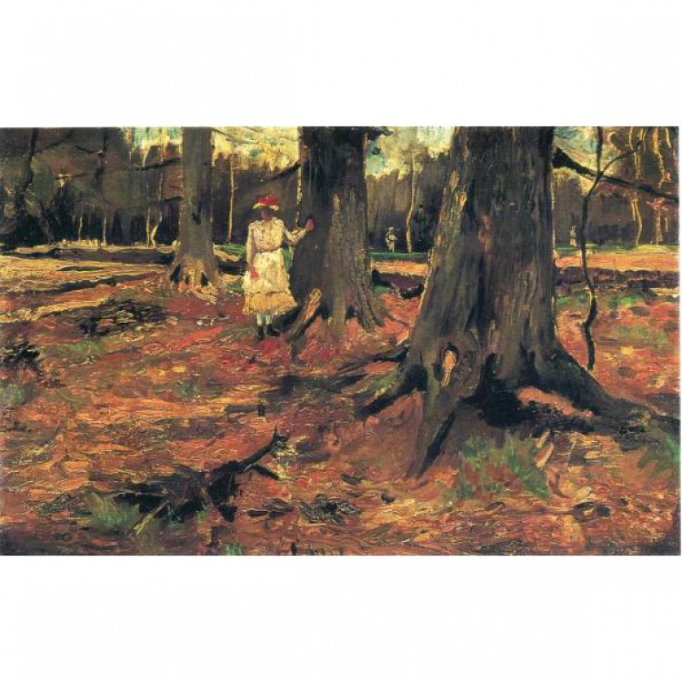 Meisje in het Haagse bos foto 1
