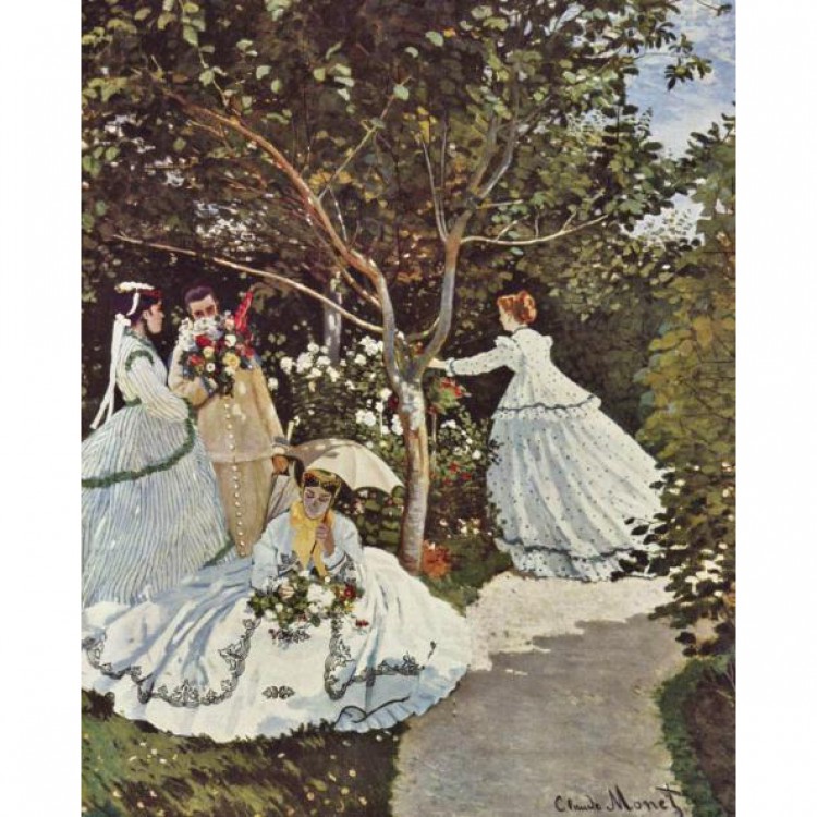 Schilderij Reproductie Women In The Garden foto 1