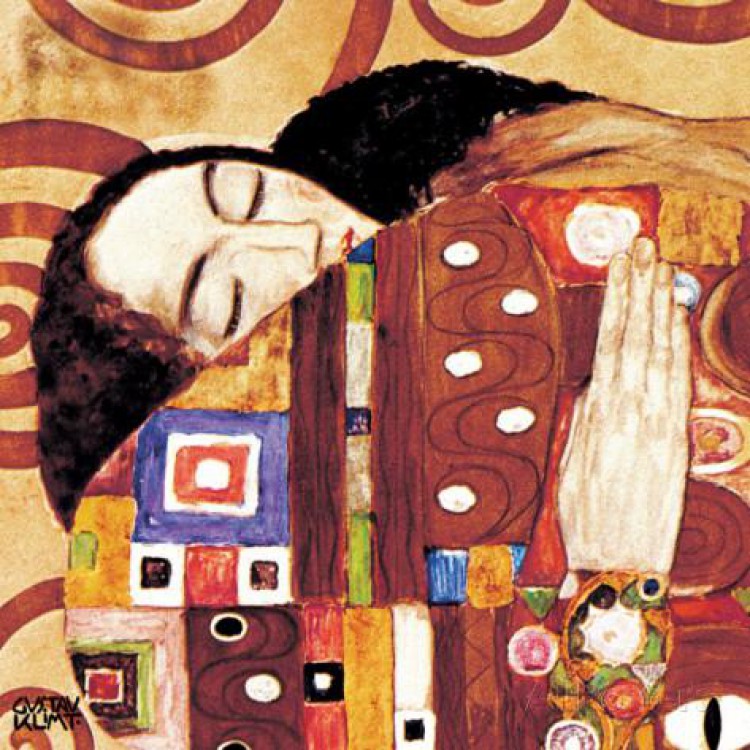 Schilderij Fulfillment, Stoclet Frieze foto 1